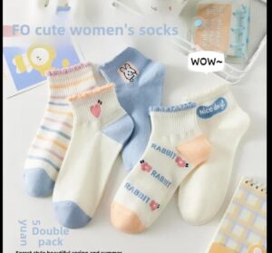 Descubre los Medias Kawaii 10 Pares con Neceser de cortesía