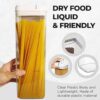 Contenedor de Fideos: Ideal para Almacenar Alimentos Secos y Líquidos