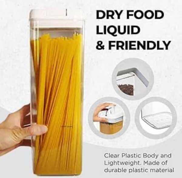 Contenedor de Fideos: Ideal para Almacenar Alimentos Secos y Líquidos