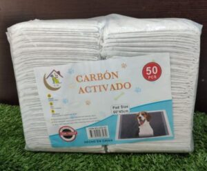 Pañal de Piso para Perro con Carbón Activado: 50 Piezas