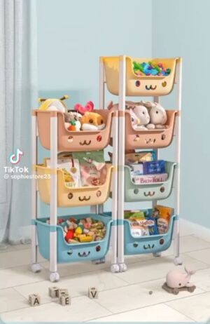 Organizador de Juguetes Kawaii de 5 Pisos: ¡La Solución Perfecta para los Pequeños!