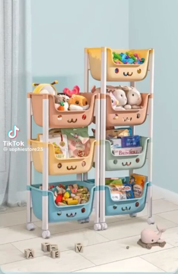 Organizador de Juguetes Kawaii de 5 Pisos: ¡La Solución Perfecta para los Pequeños!